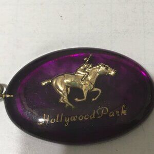 Hollywood park horse racing track key ring chain souvenir